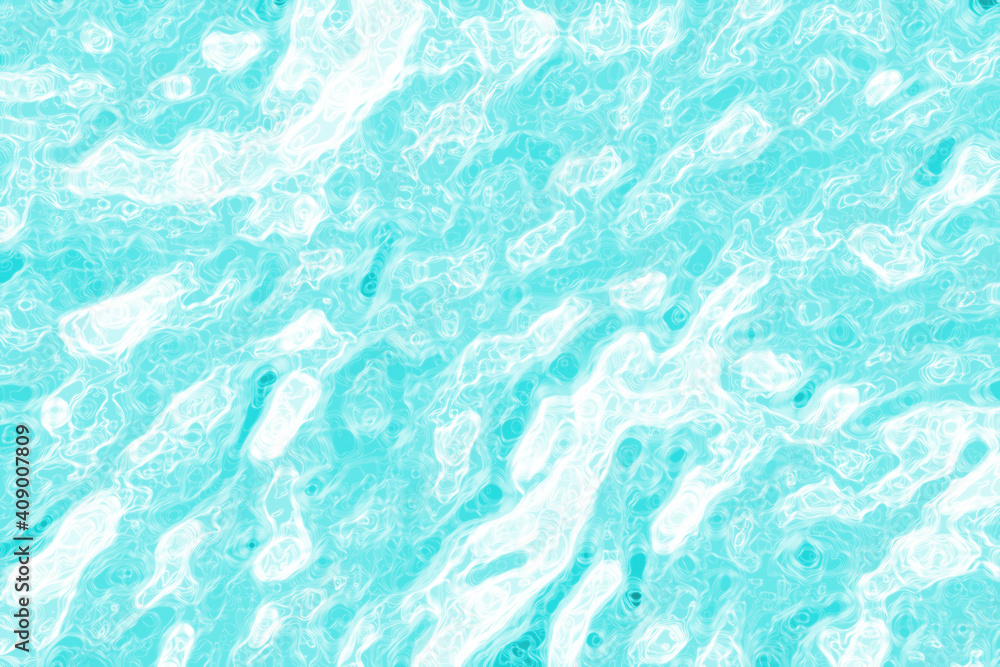 Detailed liquid CG background of fancy in 2020 blue color Aqua Menthe - creative design background Detailed liquid CG background of fancy in 2020 blue color Aqua Menthe - creative design background