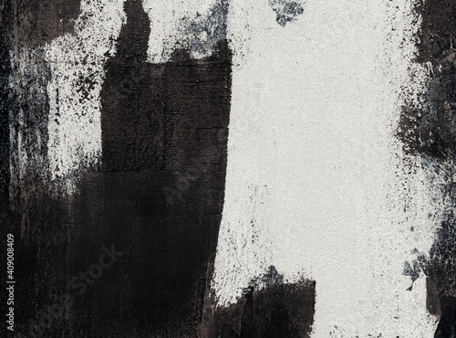 Abstract monochrome artwork. Hand painted backdrop can apply to a wide range of creative design projects: posters, packaging, cards, banners, websites, wallpapers, magazines, branding.