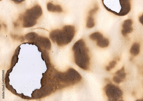 Vintage burned paper edges  background