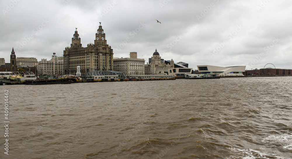 Obraz premium Liverpool; Welterbe Uferfront am Pierhead