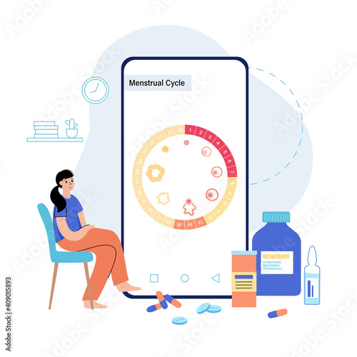 Menstrual cycle concept
