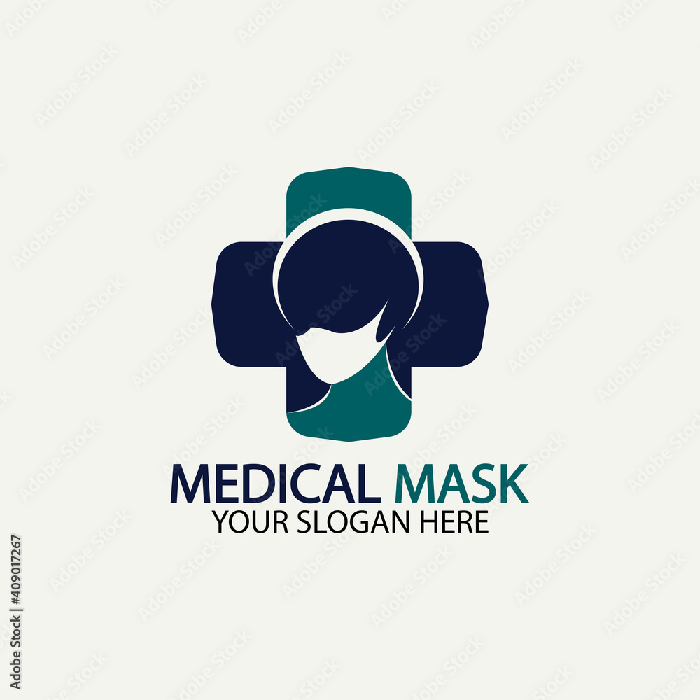 Face protection Mask Vector logo. Medical Mask logo vector icon illustration design Face protection Mask Vector logo. Medical Mask logo vector icon illustration design