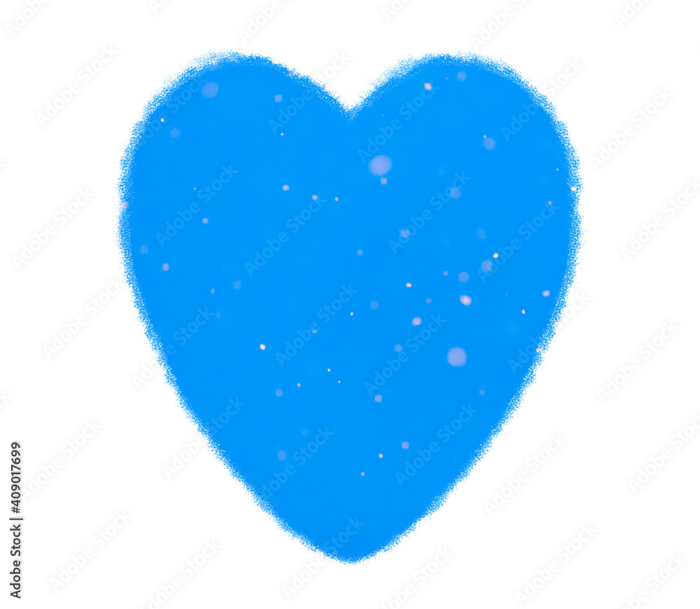Heart with snowflake texture
