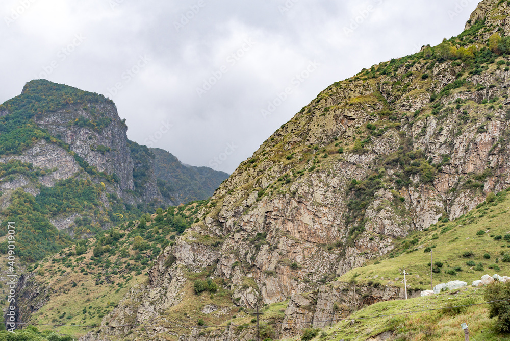 Beautiful landscapes with high mountains of Georgia Beautiful landscapes with high mountains of Georgia