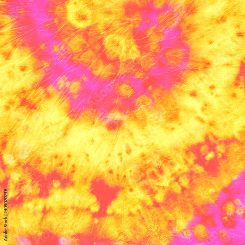 Abstract Dye. Hippie Circular Patterns. Yellow Batik Print. Watercolor Water Design. Tye Dye Circle Backdrop. Swirl Ink Dress. Artistic Background. Color Effect. Orange Art Abstract Dye.