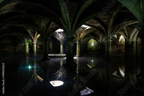View of the Portuguese cistern at the the Portuguese City of Mazagan, in the coastal city of El Jadida, Morocco, Northern Africa.