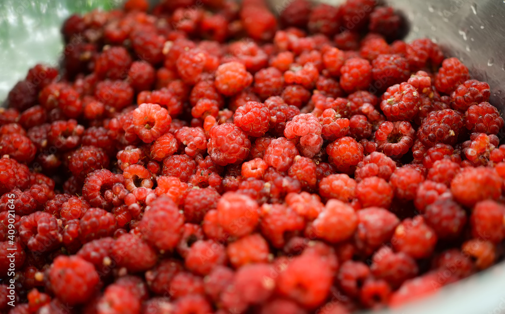 Background of fresh ripe raspberries
Background of fresh ripe raspberries