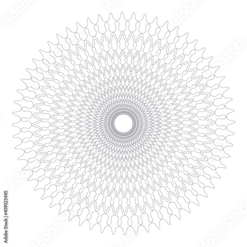 Vector Guilloche elements for certificate or diploma and currency design
