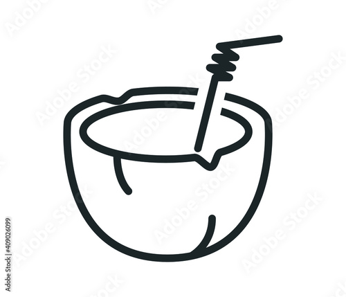 vector pina colada tropical cocktail. illustration summer alcohol drink.
