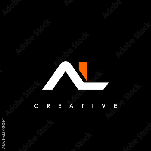 AL Letter Initial Logo Design Template Vector Illustration