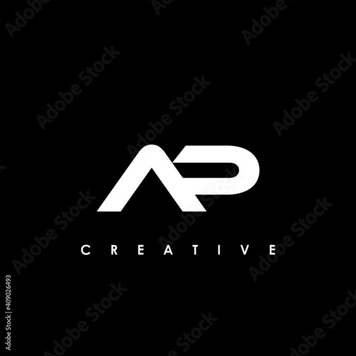 AP Letter Initial Logo Design Template Vector Illustration
