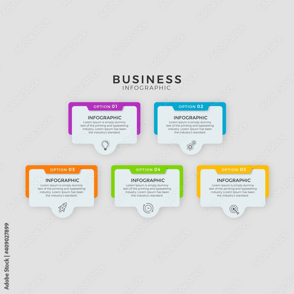 Business Infographic template design vector