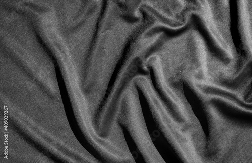 Black cloth texture can be use as background