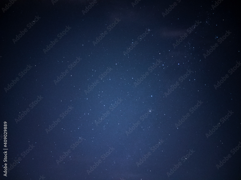 Space scene with stars - Starry night sky in Brisbane, Queensland, Australia in the summer