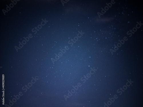 Space scene with stars - Starry night sky in Brisbane  Queensland  Australia in the summer