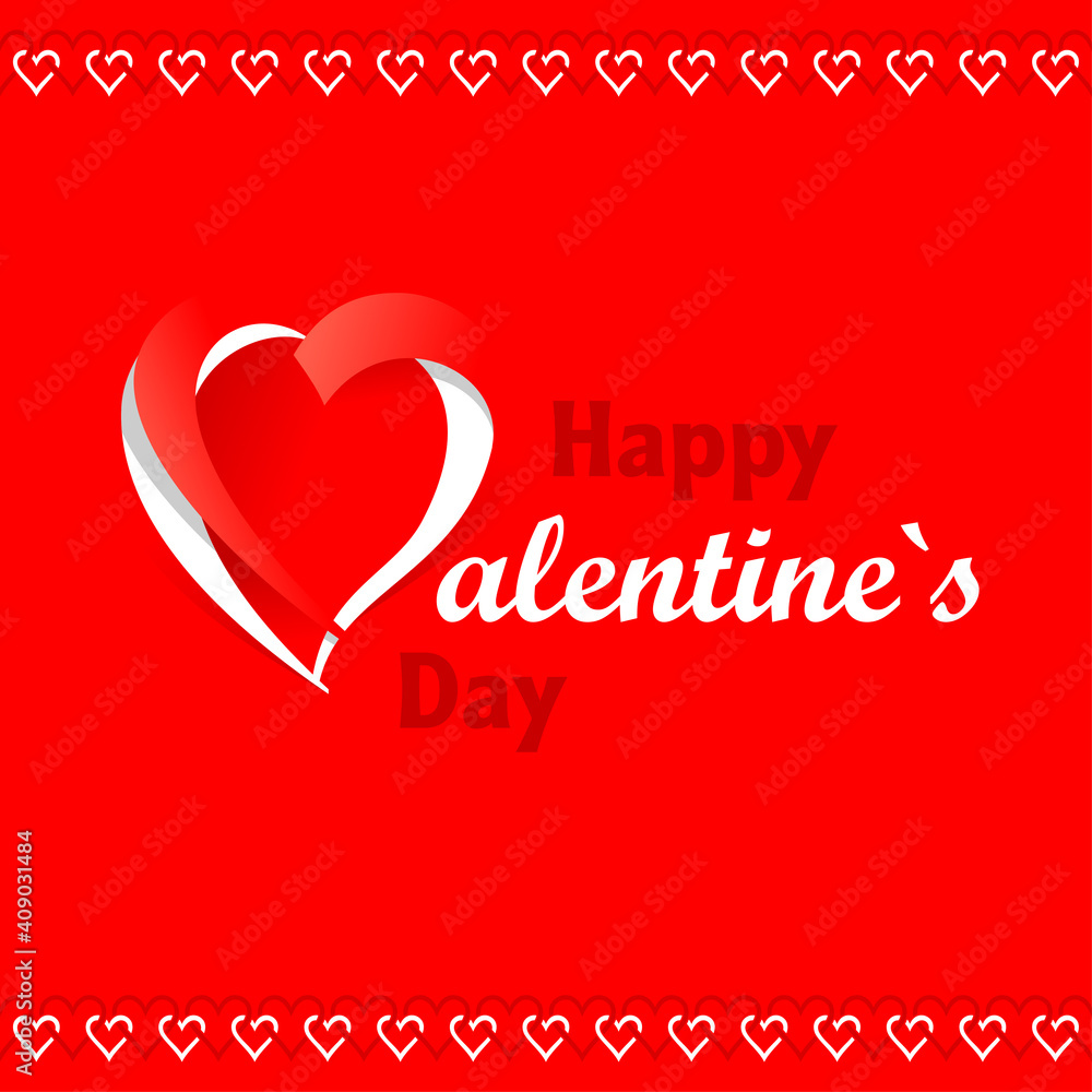 Happy Valentines Day calligraphic greeting card Happy Valentines Day calligraphic greeting card