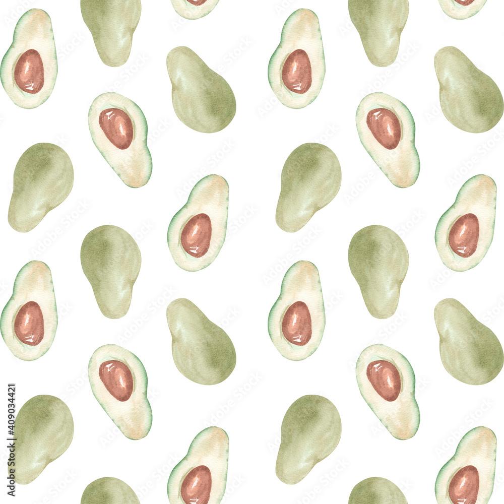 seamless pattern with avocado seamless pattern with avocado