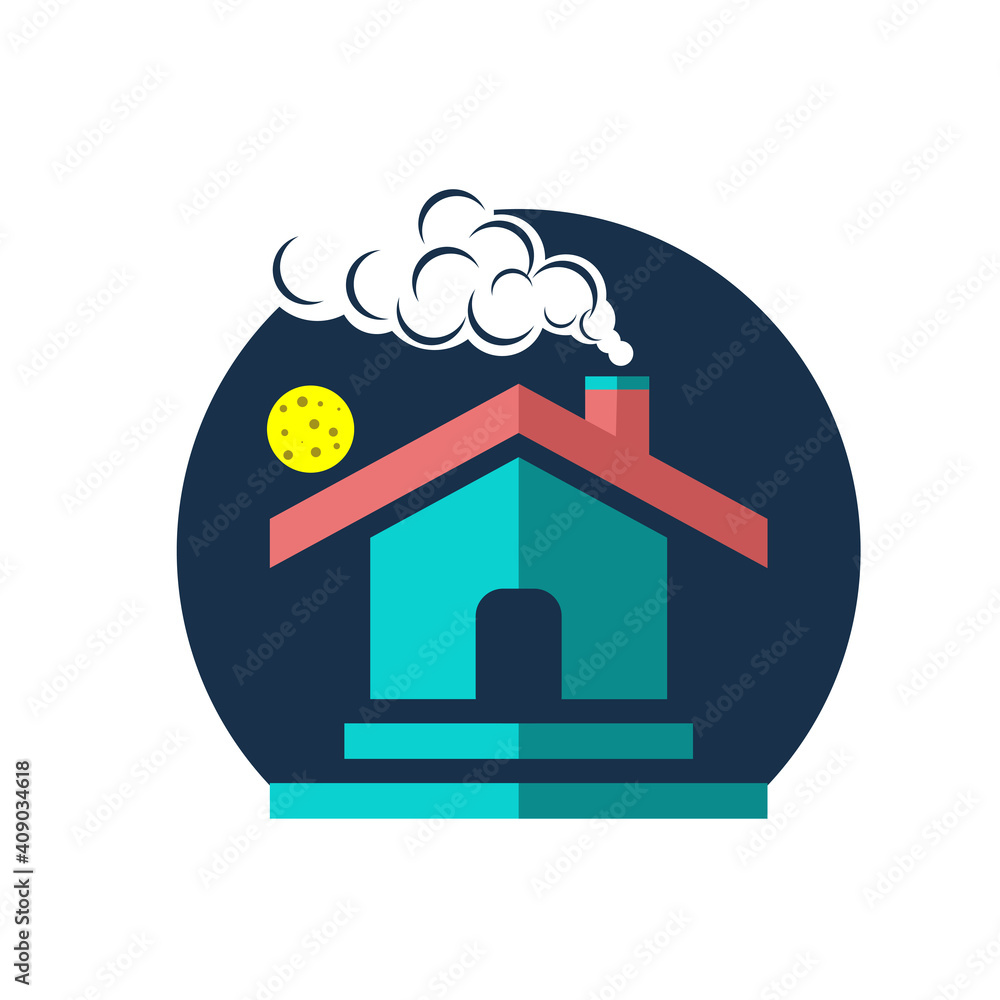 Fototapeta premium Safe Residence Vector Design Illustration