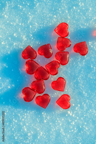 vertical valentine's day greeting card with festive background with transpare...