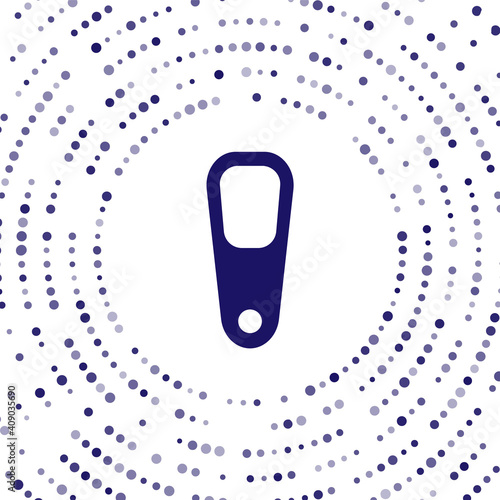 Blue Pumice for feet icon isolated on white background. Foot cleaning. Skin beauty cosmetology leg care. Abstract circle random dots. Vector.