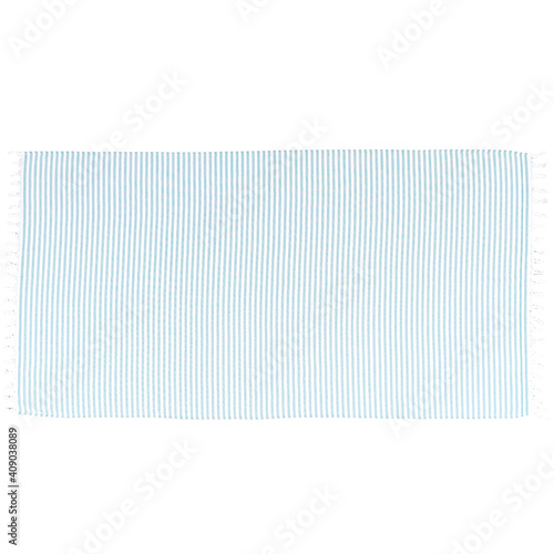 Beach fashion Turkish towels isolated cutout on white background with striped patterns
