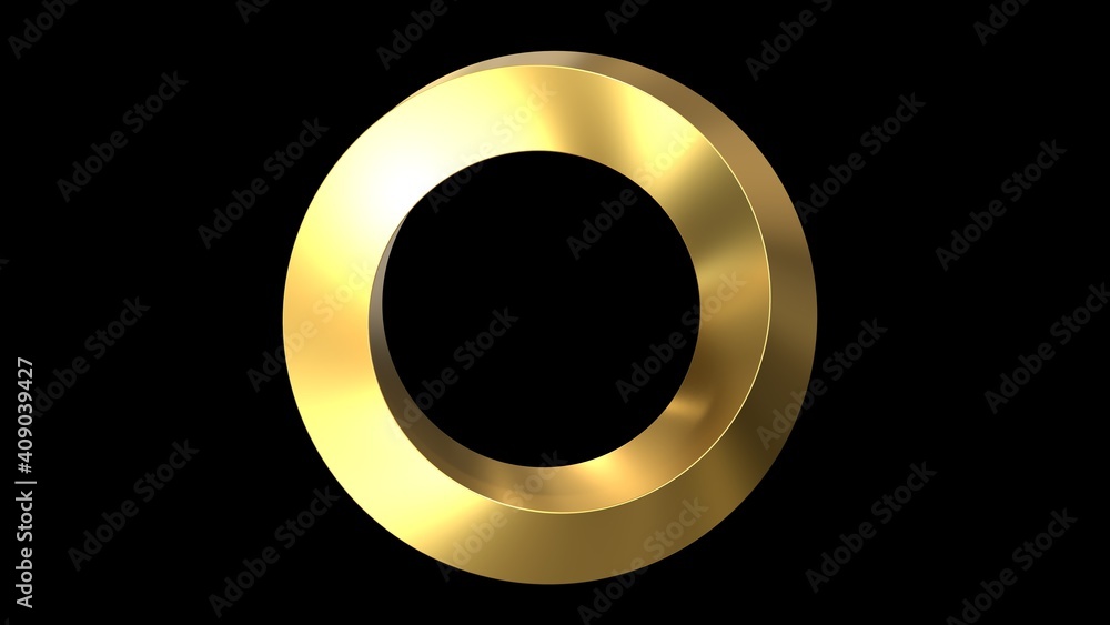 3d render swirling golden shape infinity 3d render swirling golden shape infinity