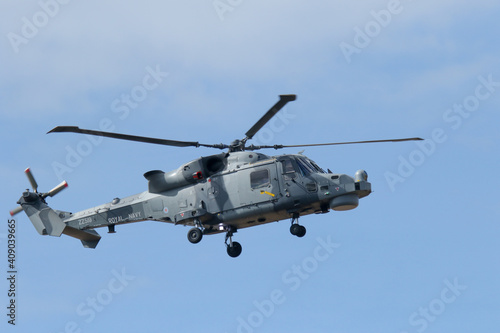 Wallpaper Mural Black Cat RAF helicopter during mid-display at the Southport Airshow 2019 Torontodigital.ca
