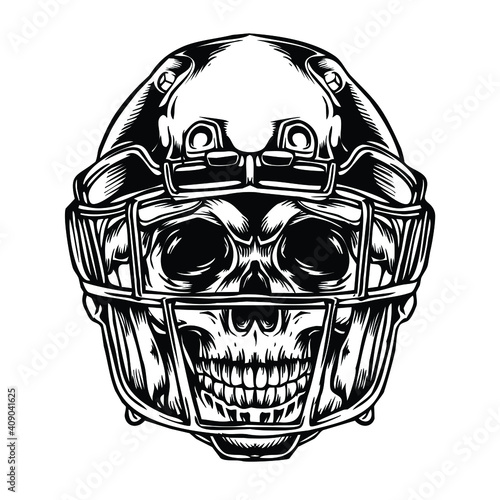 skull, football, illustration, helmet, skeleton, american, vector, sport, player, symbol, sign, competition, icon, league, design, retro, team, print, game, college, vintage, grunge, element, mascot, 