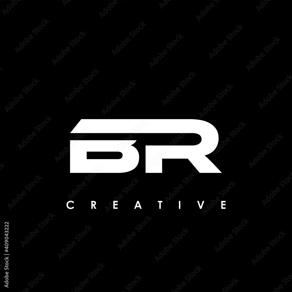 BR Letter Initial Logo Design Template Vector Illustration BR Letter Initial Logo Design Template Vector Illustration