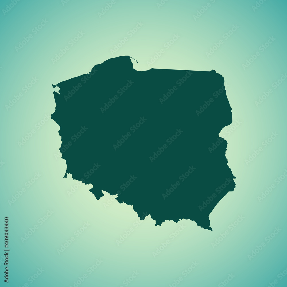 map of Poland