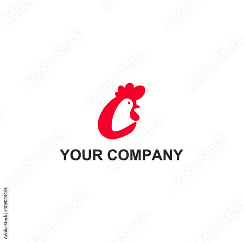 chicken icon vector logo design. chicken template quality logo symbol inspiration