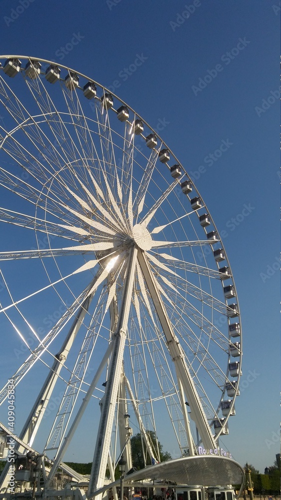 The Roue de Paris, a ferris wheel on the Place de la Concorde in Paris, France