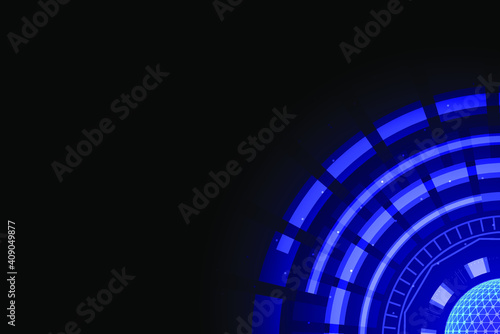 Abstract technology background Hi-tech communication concept innovation background vector illustration, sci fi circuit design with copy space.