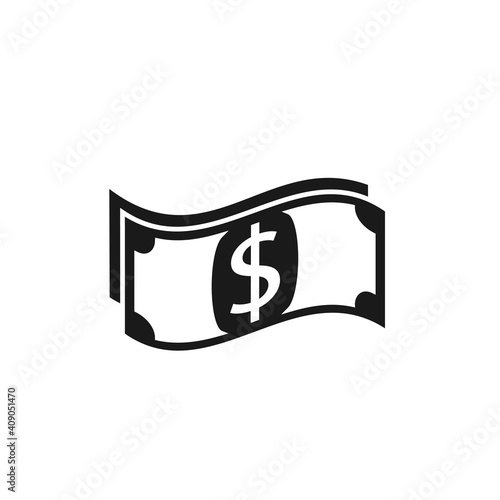 Dollar icon. Money sign isolated, Vector illustration.