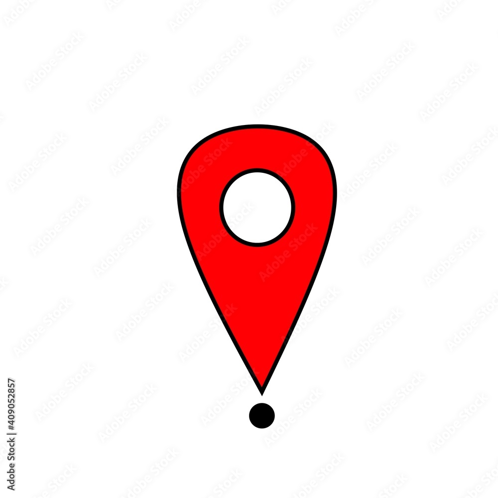 Fototapeta premium Symbole de position