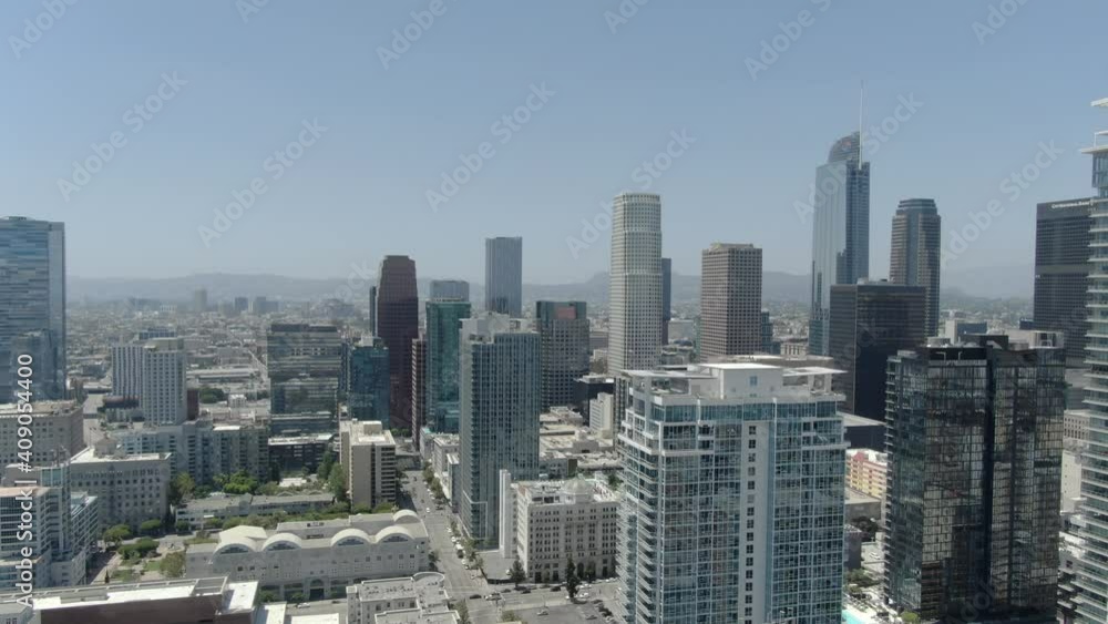 Los Angeles Downtown South Park and Financial District Skyscrapers California USA Los Angeles Downtown South Park and Financial District Skyscrapers California USA
