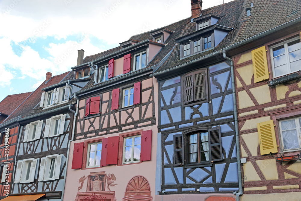 Obraz premium Street in Colmar, Alsace, France
