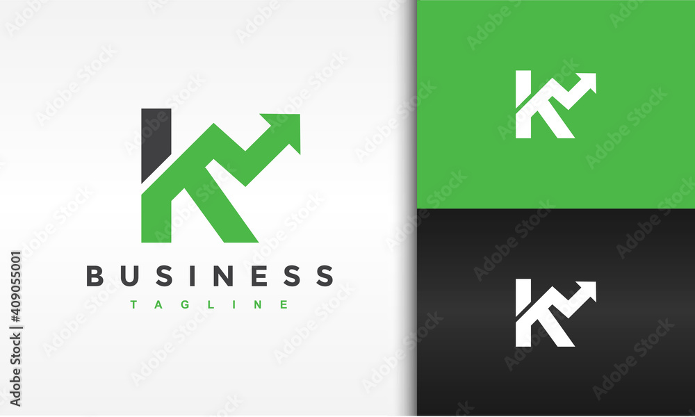 initial K graphic arrow logo initial K graphic arrow logo
