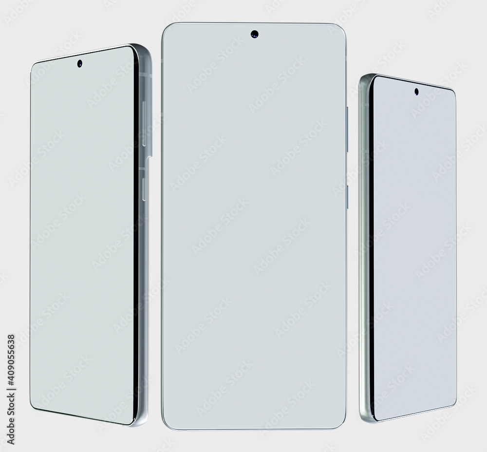 3d render of a smartphone on a white background 3d render of a smartphone on a white background