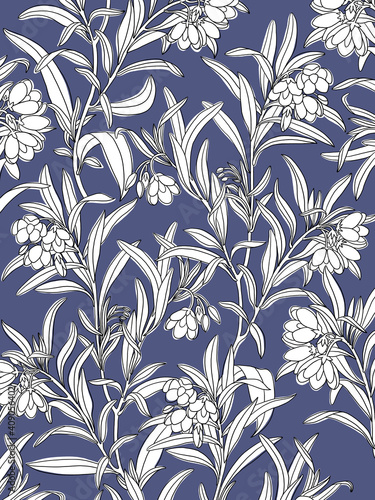 Beautiful floral pattern for wrapping paper design