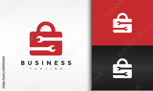 suitcase and wrench logo