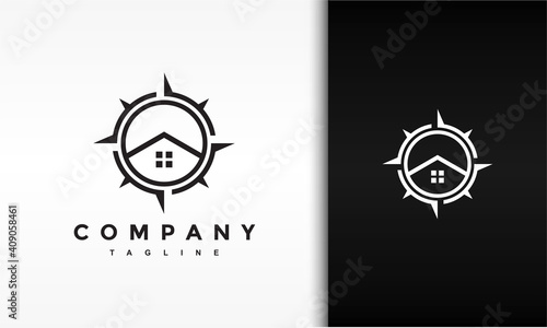 home and compass logo