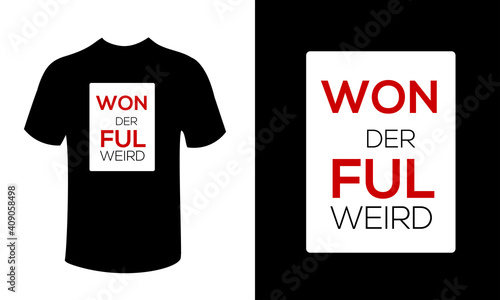 won den fun wife t-shirt design illustration art design. 