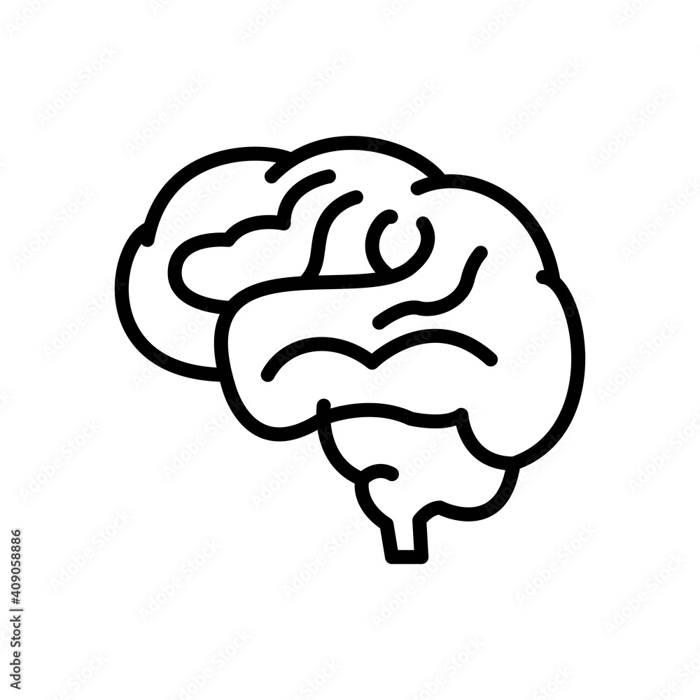 brain icon design vector template brain icon design vector template