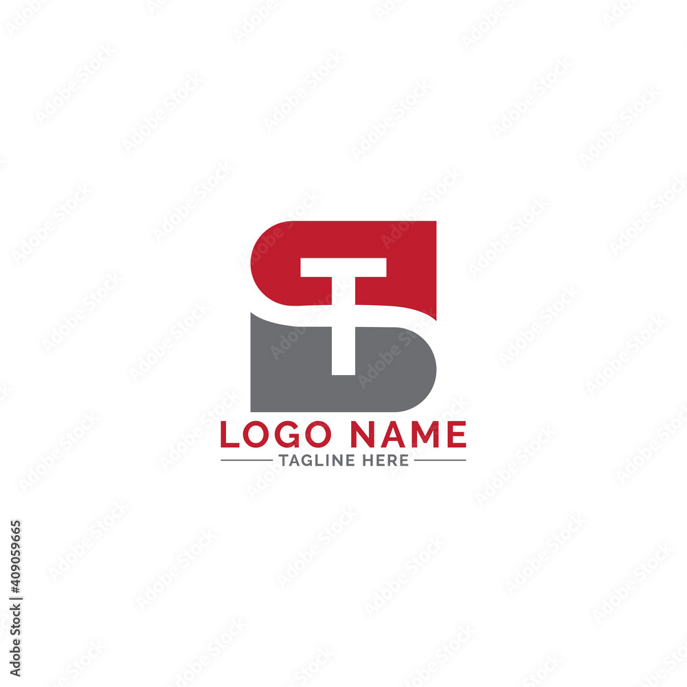 ST letter logo design vector template ST letter logo design vector template