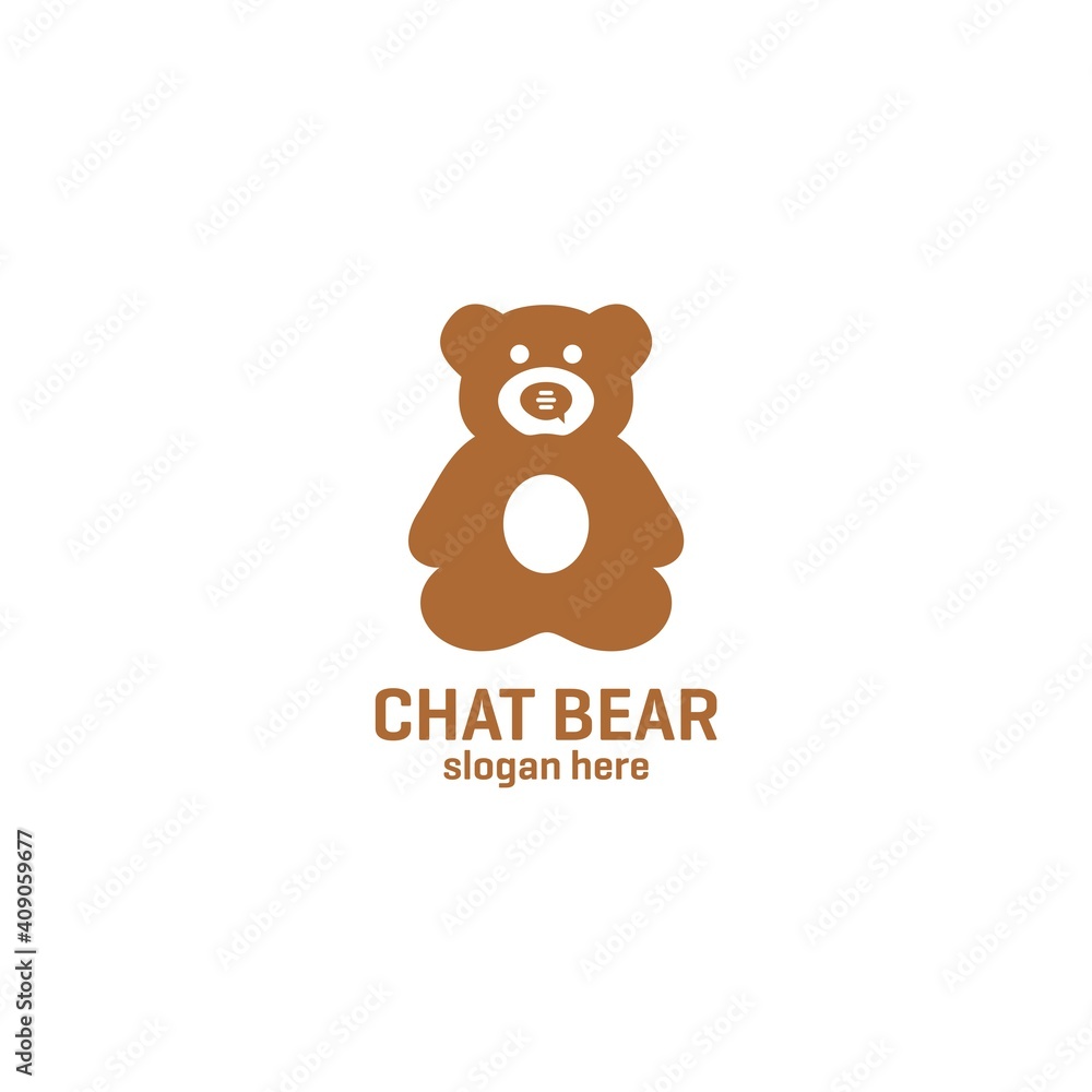 Chat Bear logo design inspiration Chat Bear logo design inspiration