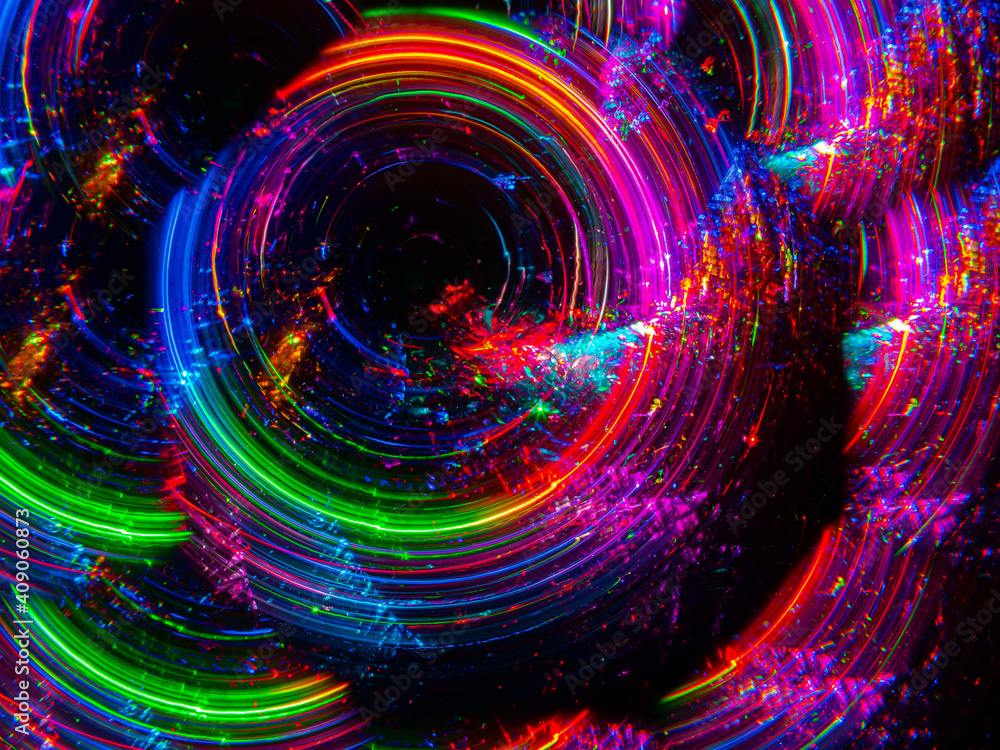 Obraz premium beautiful lightings flames digital, art background illustration