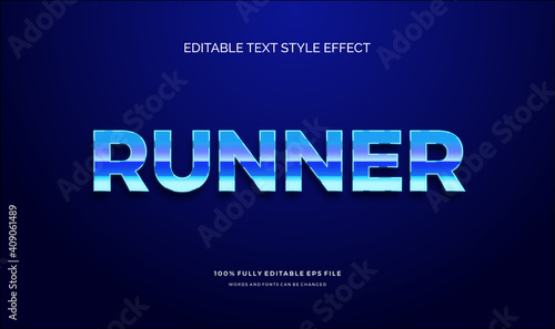 Modern editable text style effect. Editable font style. Vector Illustration