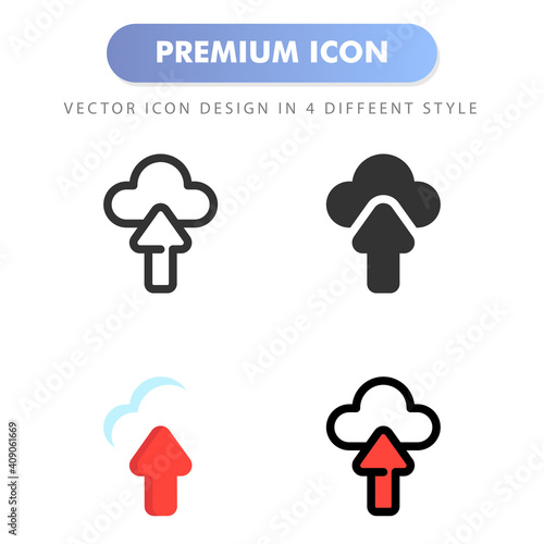 upload icon for your web site design, logo, app, UI. Vector graphics illustration and editable stroke. icon design EPS 10.