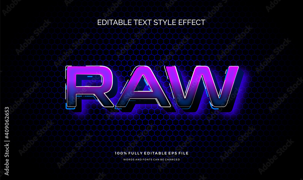 Modern editable text style effect. Editable font style. Vector Illustration Modern editable text style effect. Editable font style. Vector Illustration